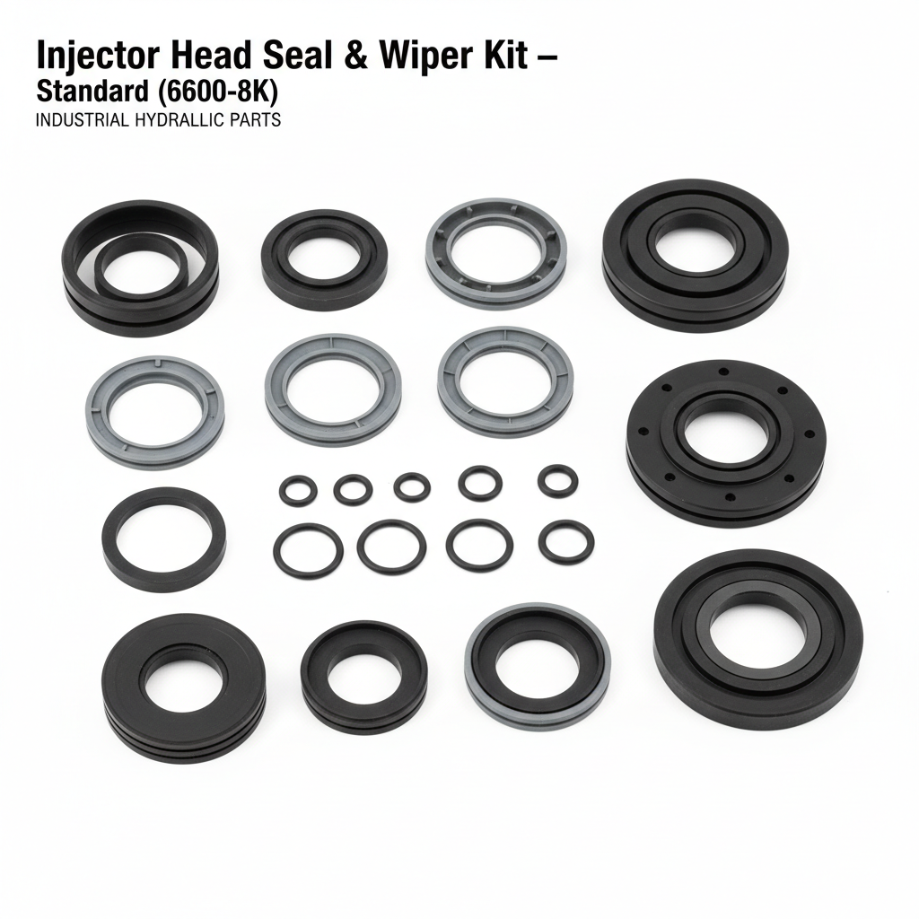 Injector Head Seal & Wiper Kit — Standard (6600–8K)
